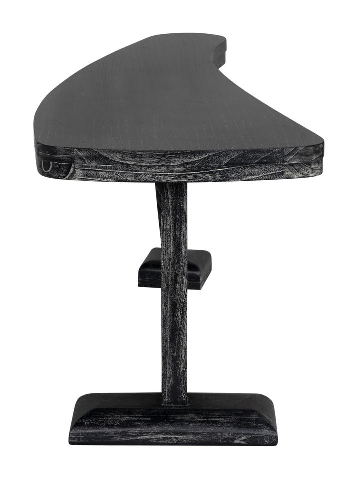 American Home Furniture | Noir - Zigmund Desk, Cinder Black