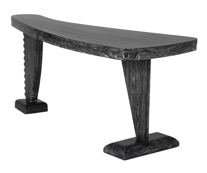 American Home Furniture | Noir - Zigmund Desk, Cinder Black