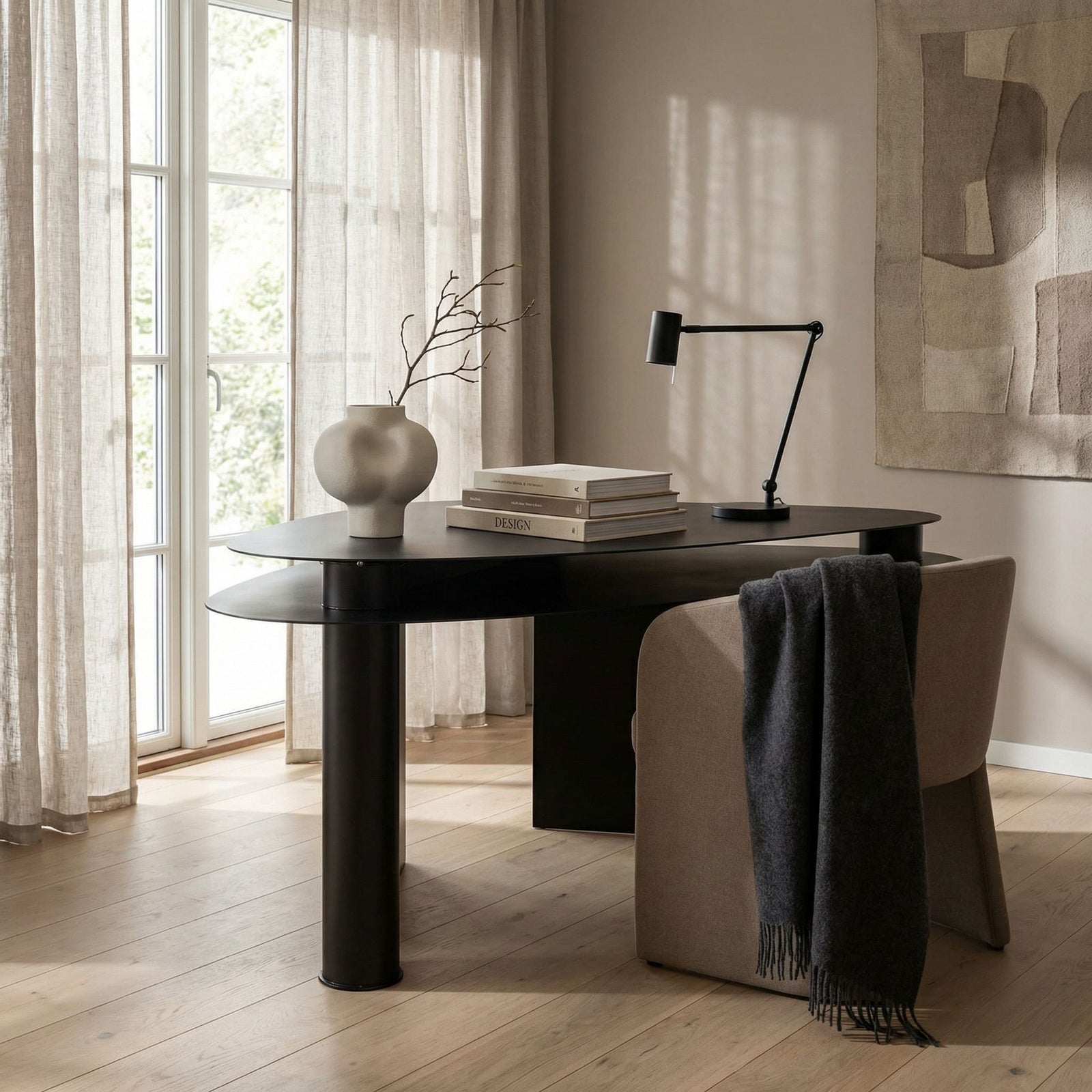 Noir - Sita Desk - GDES204MTB