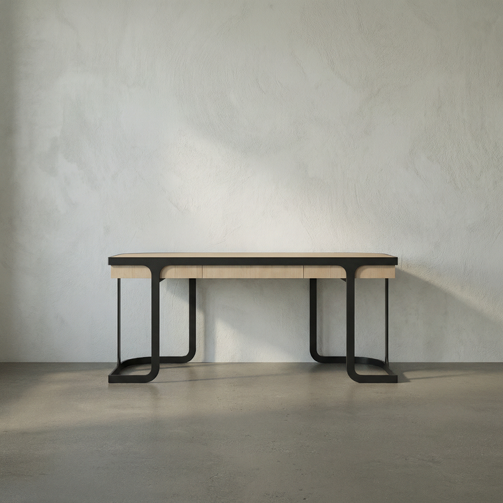 Noir - Hamilton Desk, White Oak - GDES207WO
