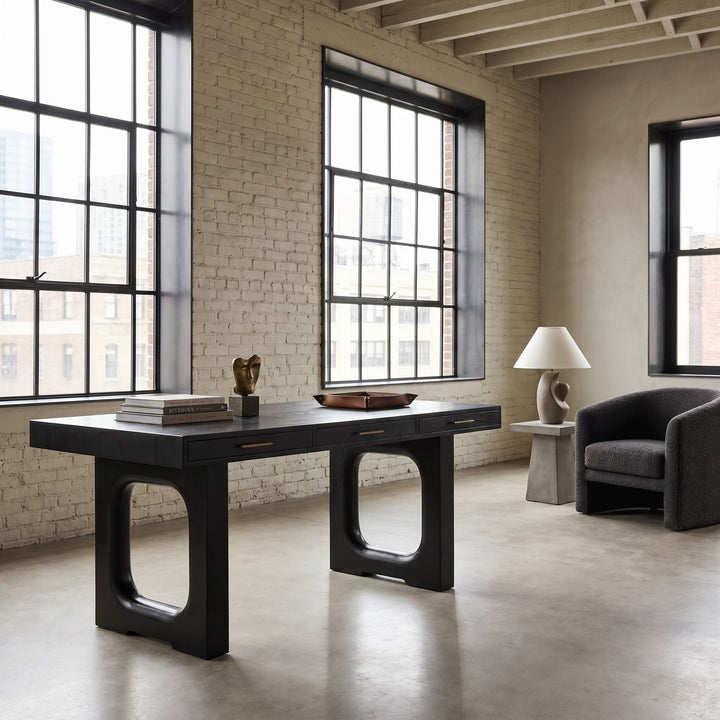 Noir - Kirk Desk - GDES209HB