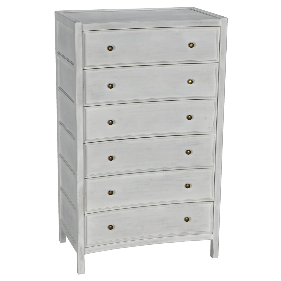 American Home Furniture | Noir - Hampton Tall Boy, White Wash