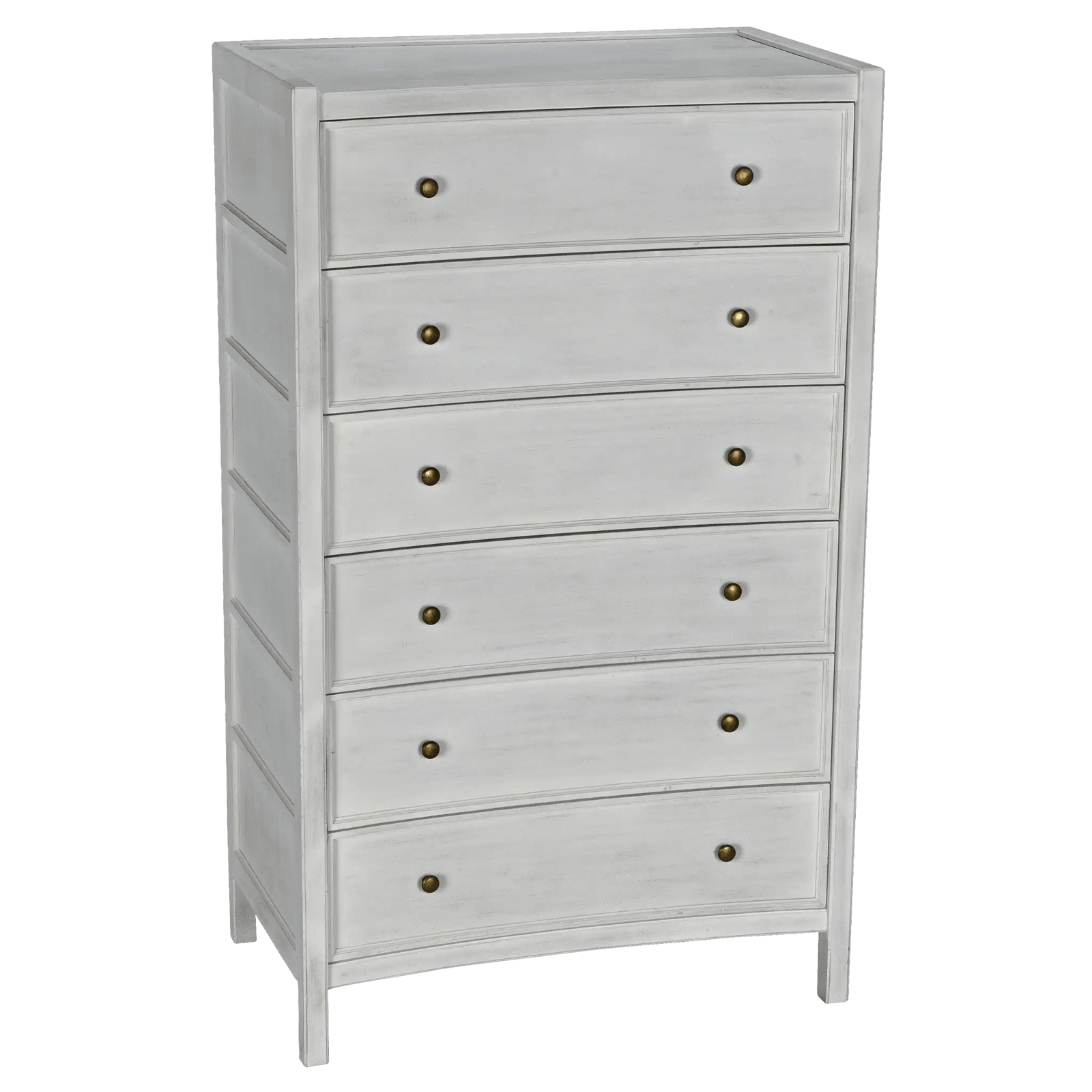 Noir Hampton Tall Boy, White Wash DRESSERS