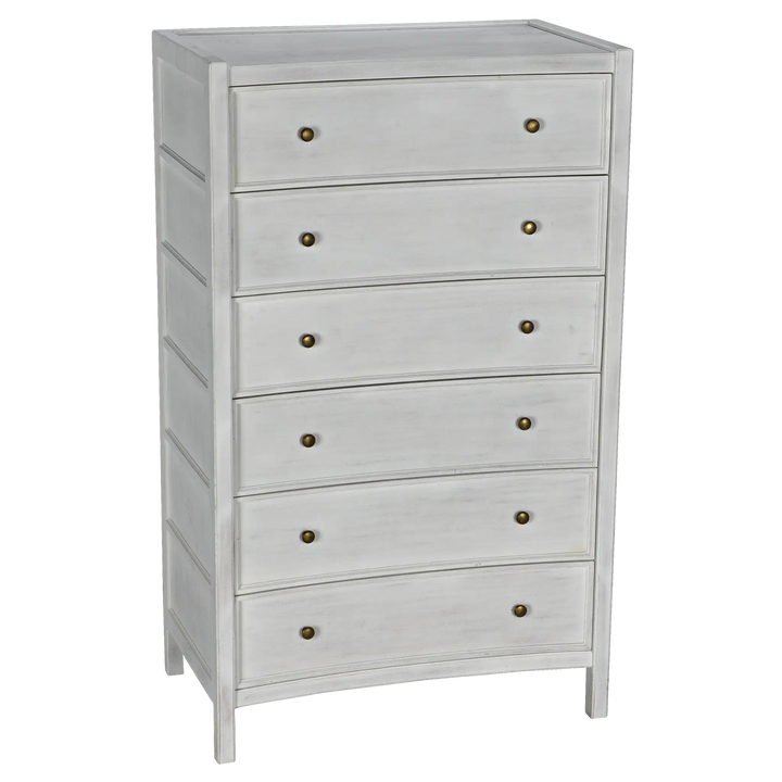 American Home Furniture | Noir - Hampton Tall Boy, White Wash