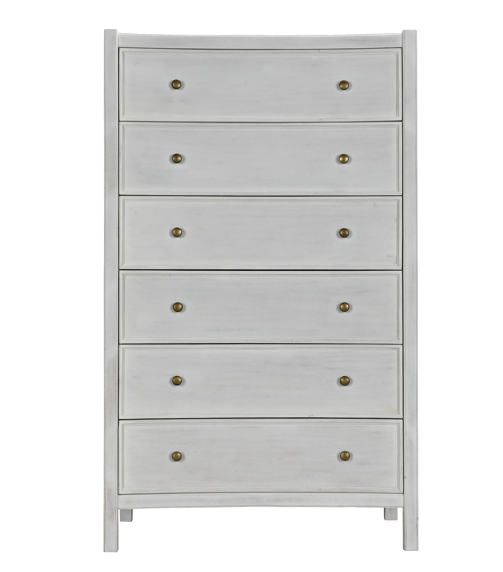 American Home Furniture | Noir - Hampton Tall Boy, White Wash