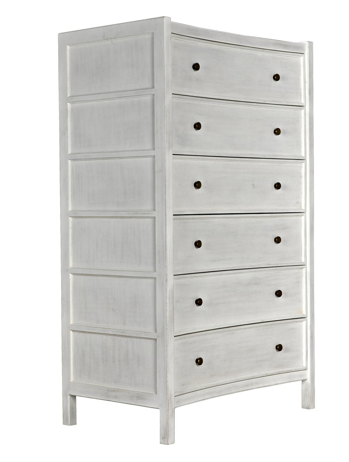 American Home Furniture | Noir - Hampton Tall Boy, White Wash