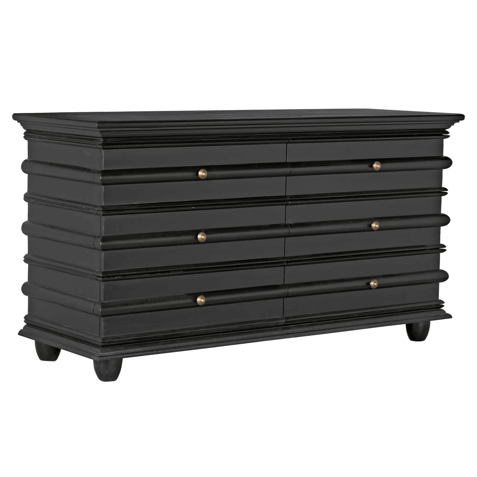 Noir Ascona Dresser, Hand Rubbed Black DRESSERS