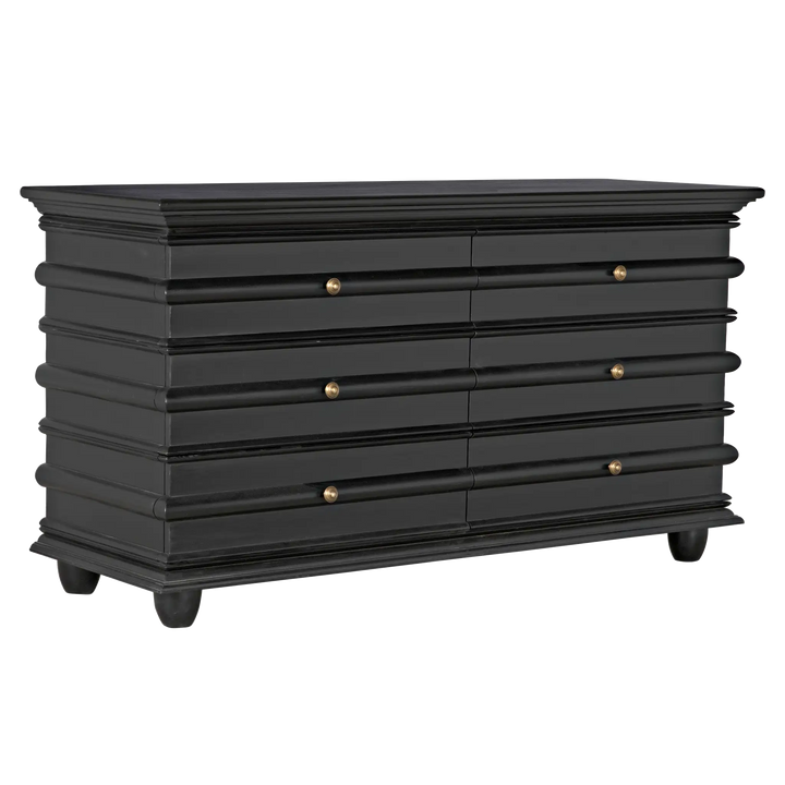 American Home Furniture | Noir - Ascona Chest, Hand Rubbed Black