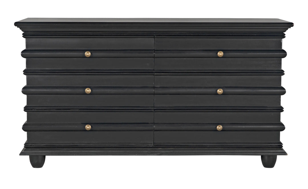 American Home Furniture | Noir - Ascona Chest, Hand Rubbed Black