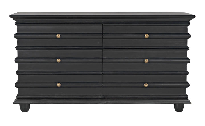 American Home Furniture | Noir - Ascona Chest, Hand Rubbed Black