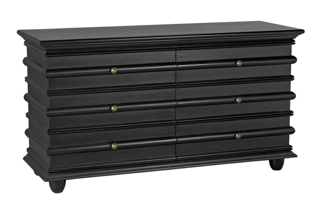 American Home Furniture | Noir - Ascona Chest, Hand Rubbed Black