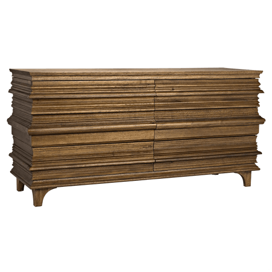Noir Bernard 6 Drawer, Dark Walnut DRESSERS