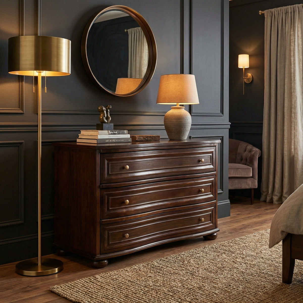 Noir - Lauren Dresser, Hand Rubbed Brown - GDRE169HBR