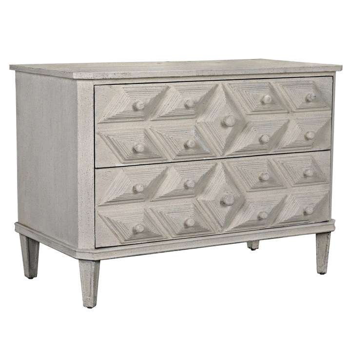 American Home Furniture | Noir - Giza Dresser, White Weathered