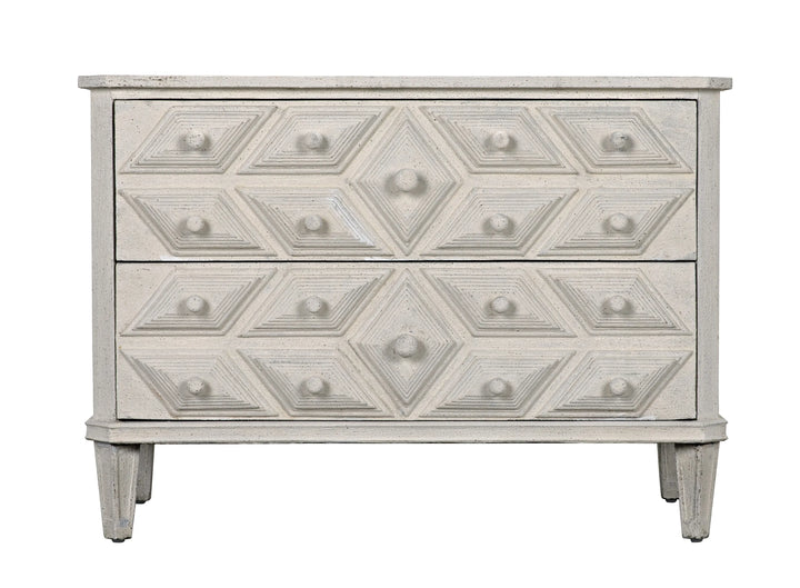 American Home Furniture | Noir - Giza Dresser, White Weathered