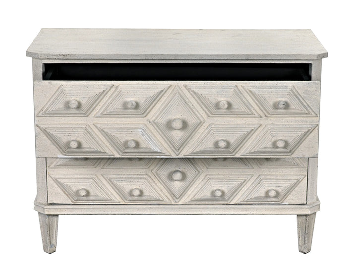 American Home Furniture | Noir - Giza Dresser, White Weathered