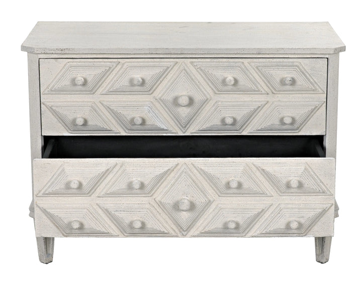 American Home Furniture | Noir - Giza Dresser, White Weathered