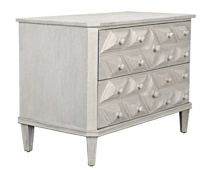 American Home Furniture | Noir - Giza Dresser, White Weathered