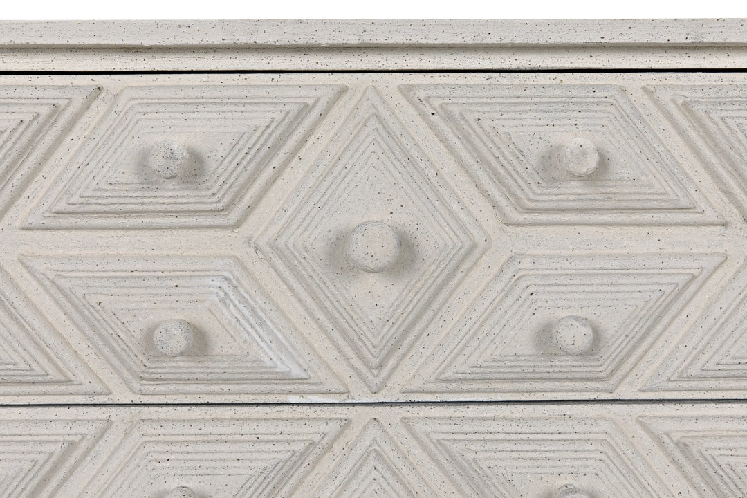 American Home Furniture | Noir - Giza Dresser, White Weathered