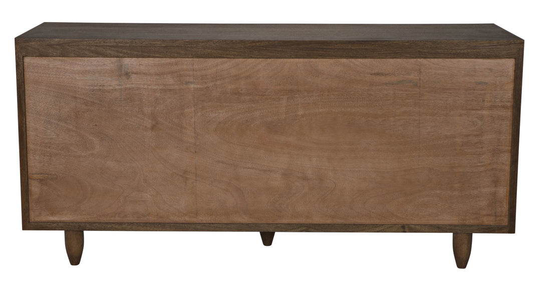 American Home Furniture | Noir - Diamond Double Chest, Dark Walnut