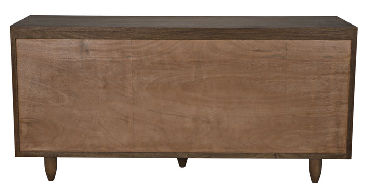 American Home Furniture | Noir - Diamond Double Chest, Dark Walnut