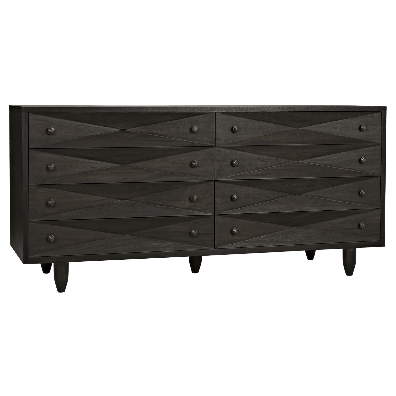Noir Diamond Double Sideboard, Ebony Walnut DRESSERS