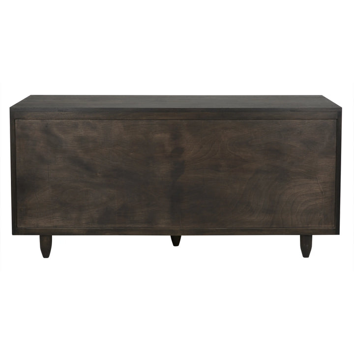 American Home Furniture | Noir - Diamond Double Chest, Ebony Walnut