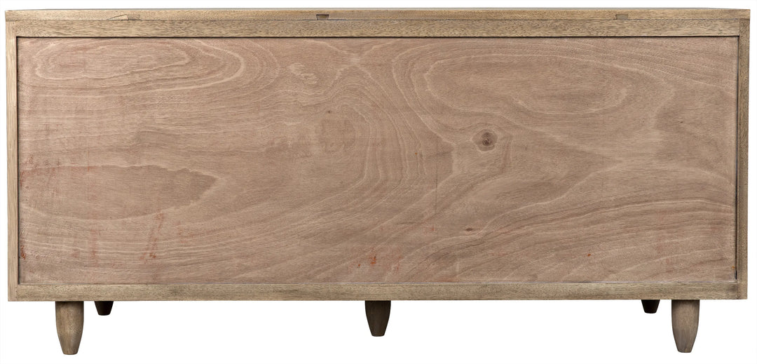 American Home Furniture | Noir - Diamond Double Chest, Washed Walnut