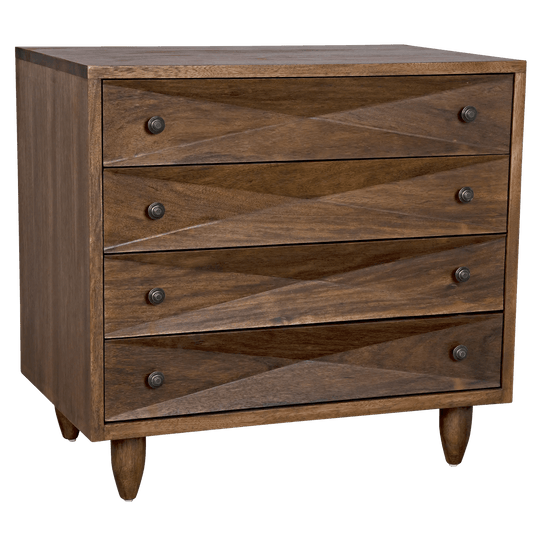 Noir Diamond Drawers, Dark Walnut DRESSERS