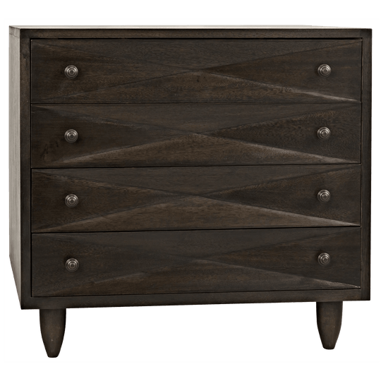 Noir Diamond Drawers, Ebony Walnut DRESSERS