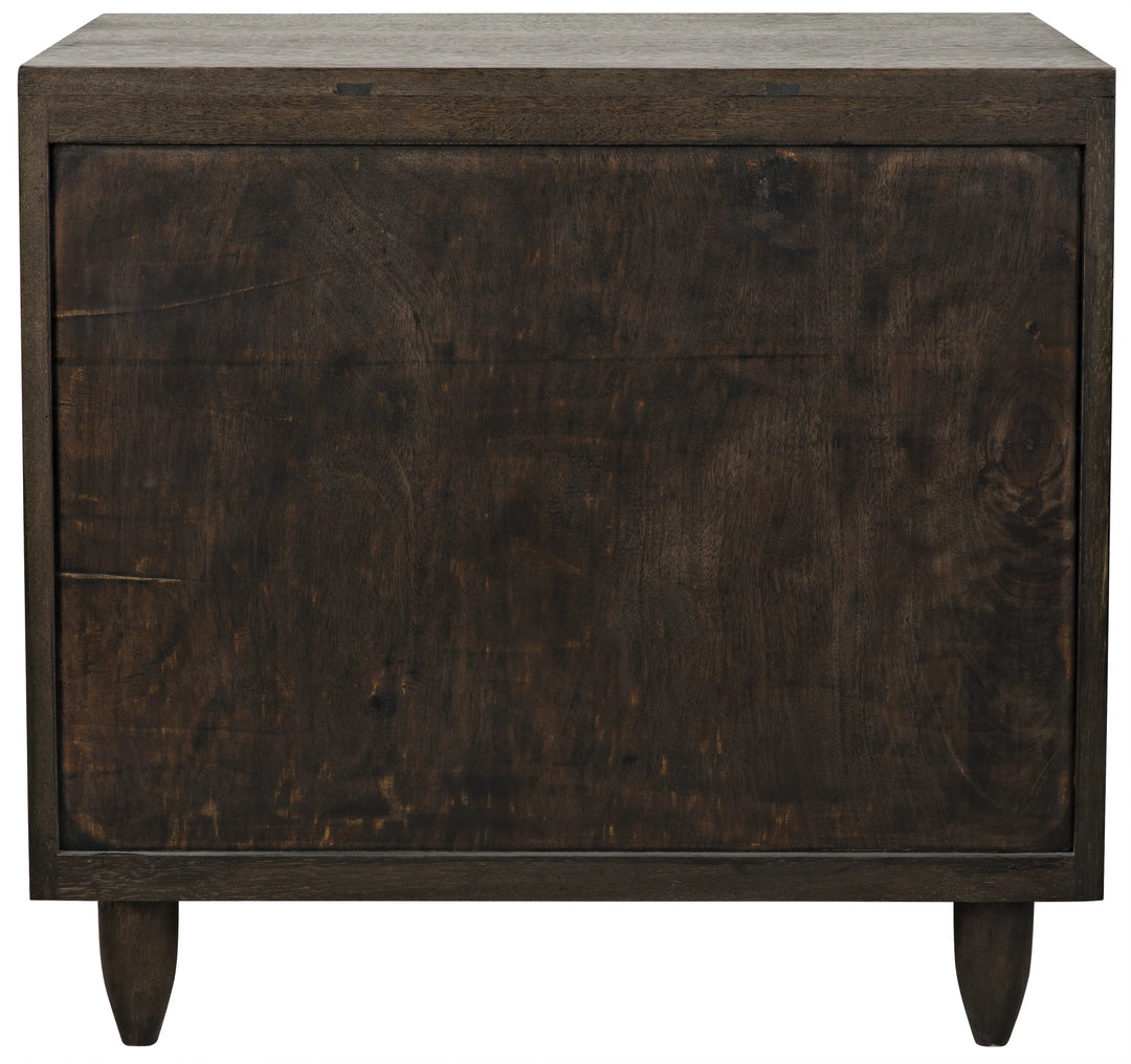 American Home Furniture | Noir - Diamond Chest, Ebony Walnut