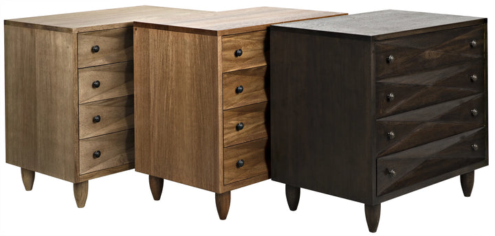 American Home Furniture | Noir - Diamond Chest, Ebony Walnut