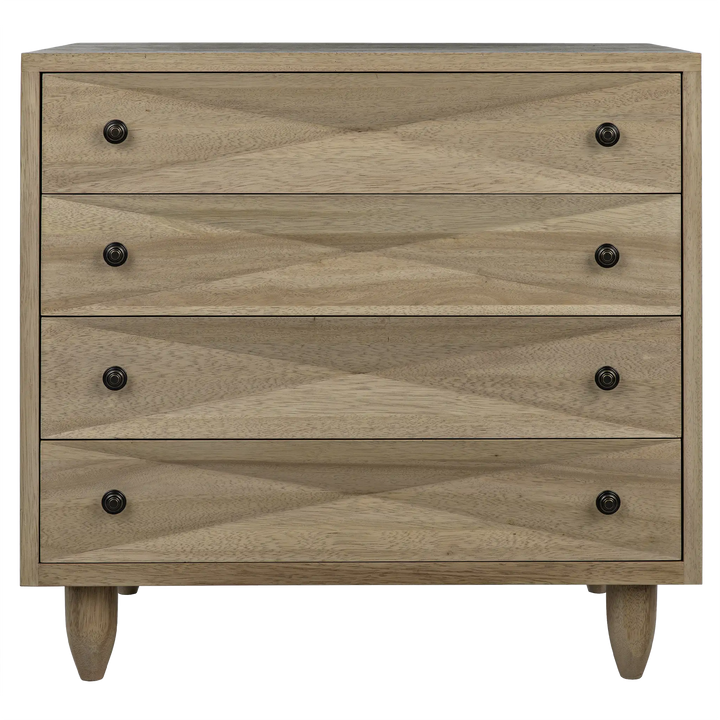 American Home Furniture | Noir - Diamond Chest, Washed Walnut