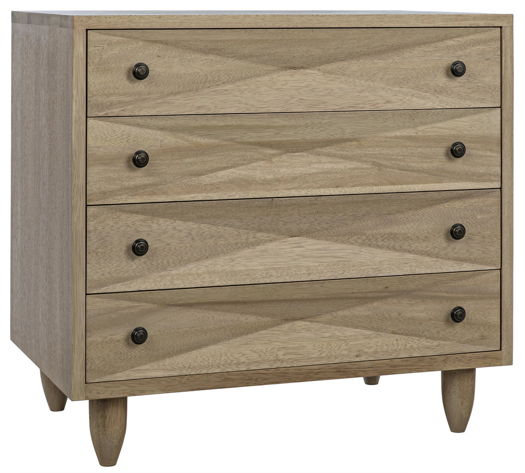 American Home Furniture | Noir - Diamond Chest, Washed Walnut