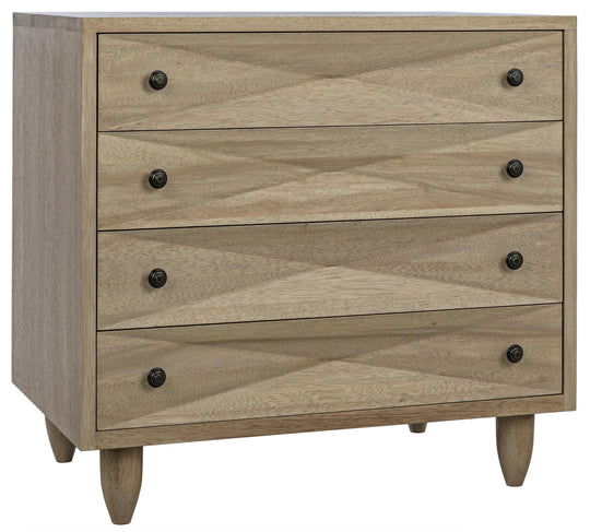 Noir Diamond Drawers, Washed Walnut DRESSERS