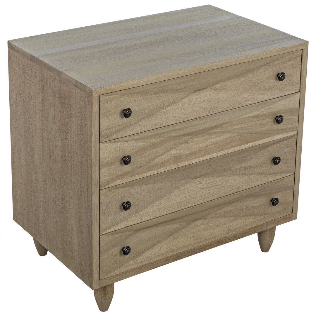 American Home Furniture | Noir - Diamond Chest, Washed Walnut