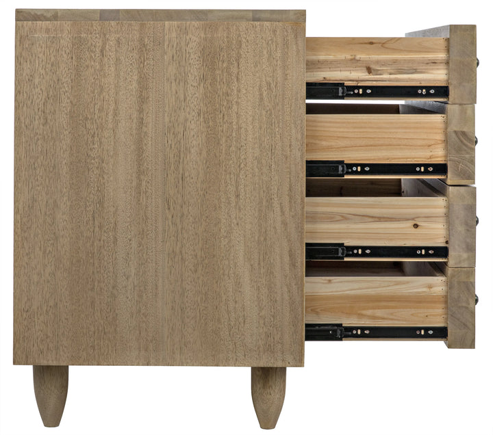 American Home Furniture | Noir - Diamond Chest, Washed Walnut