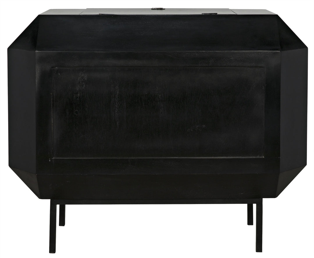 American Home Furniture | Noir - Rhiana Dresser, Hand Rubbed Black