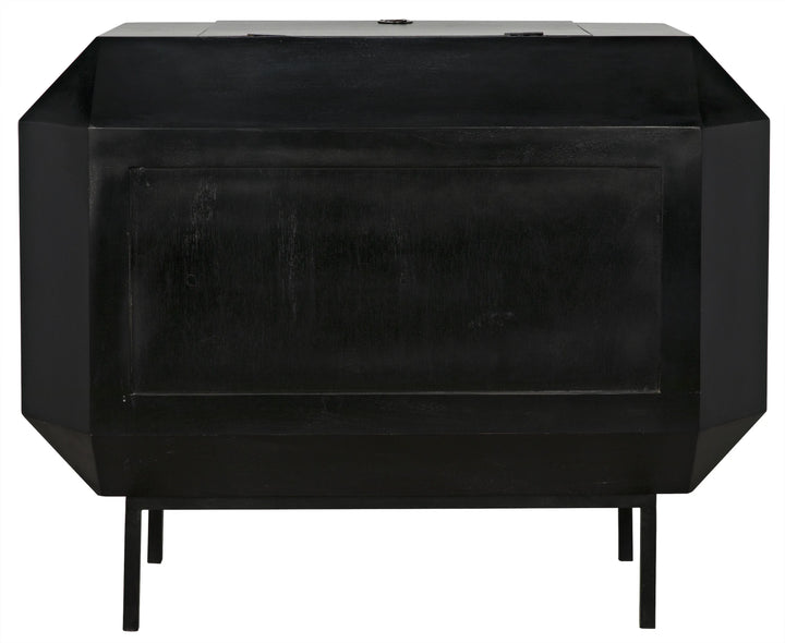 American Home Furniture | Noir - Rhiana Dresser, Hand Rubbed Black