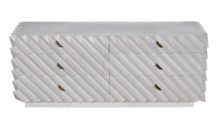 American Home Furniture | Noir - Hikaru Dresser, White Wash