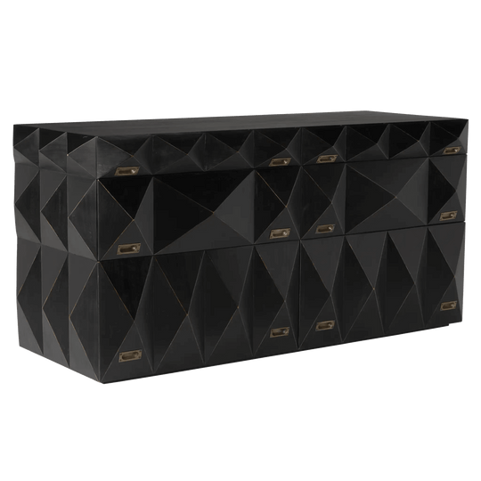 Noir Allegra Dresser, Hand Rubbed Black DRESSERS