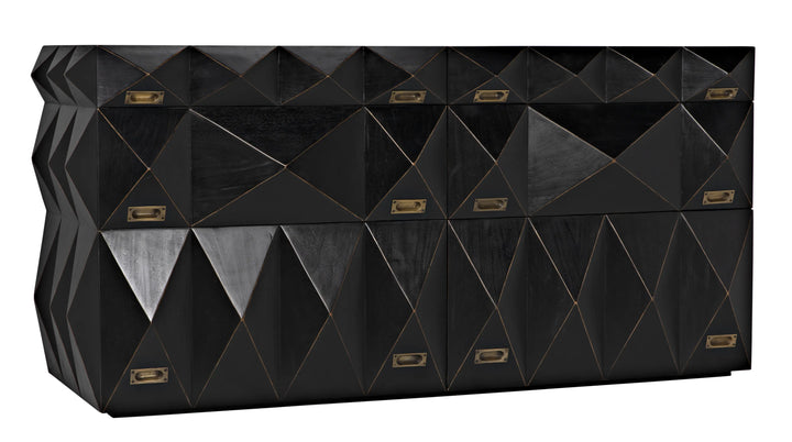 American Home Furniture | Noir - Allegra Dresser, Hand Rubbed Black