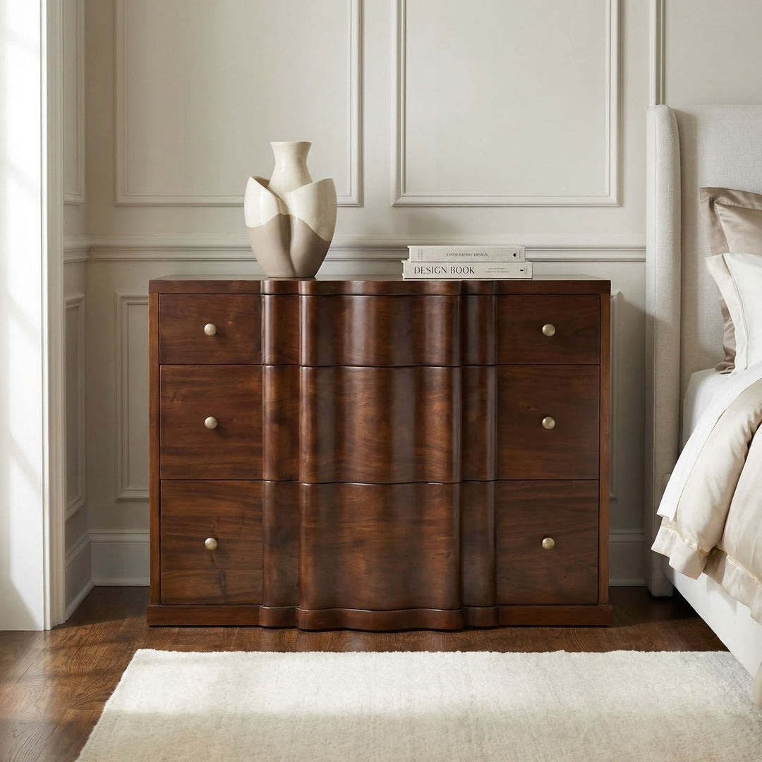Noir - Kiss Dresser, Hand Rubbed Brown - GDRE253HBR
