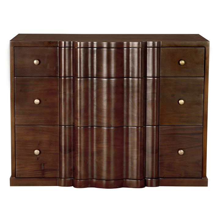 Noir - Kiss Dresser, Hand Rubbed Brown - GDRE253HBR