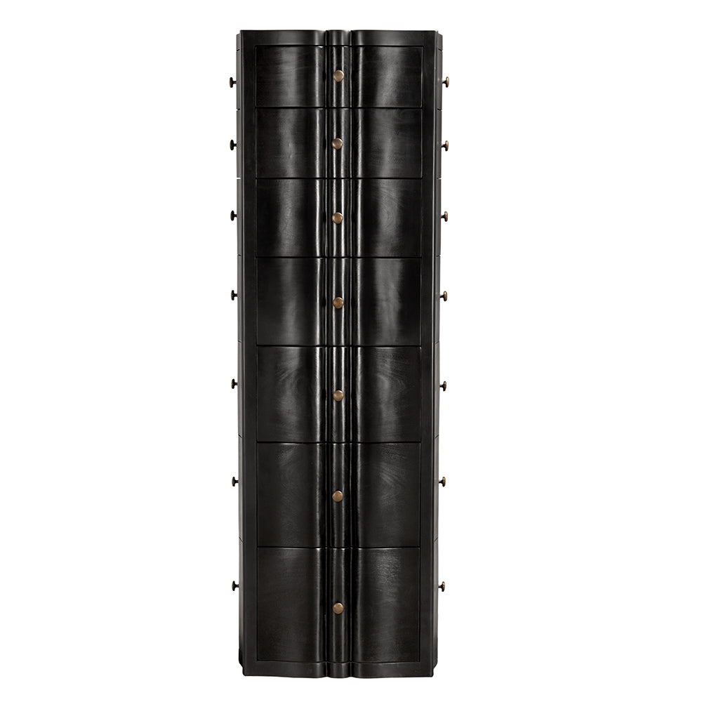 Noir - Monolith Four Sided Tower Chest - GDRE254HB