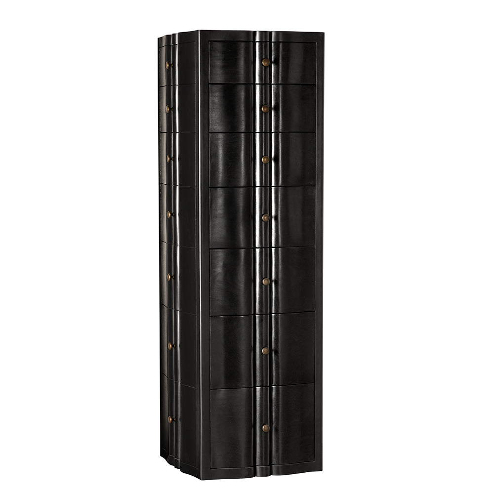Noir - Monolith Four Sided Tower Chest - GDRE254HB