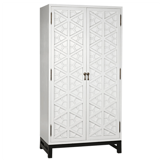 Noir Maharadscha Hutch, Small, Solid White CABINETS
