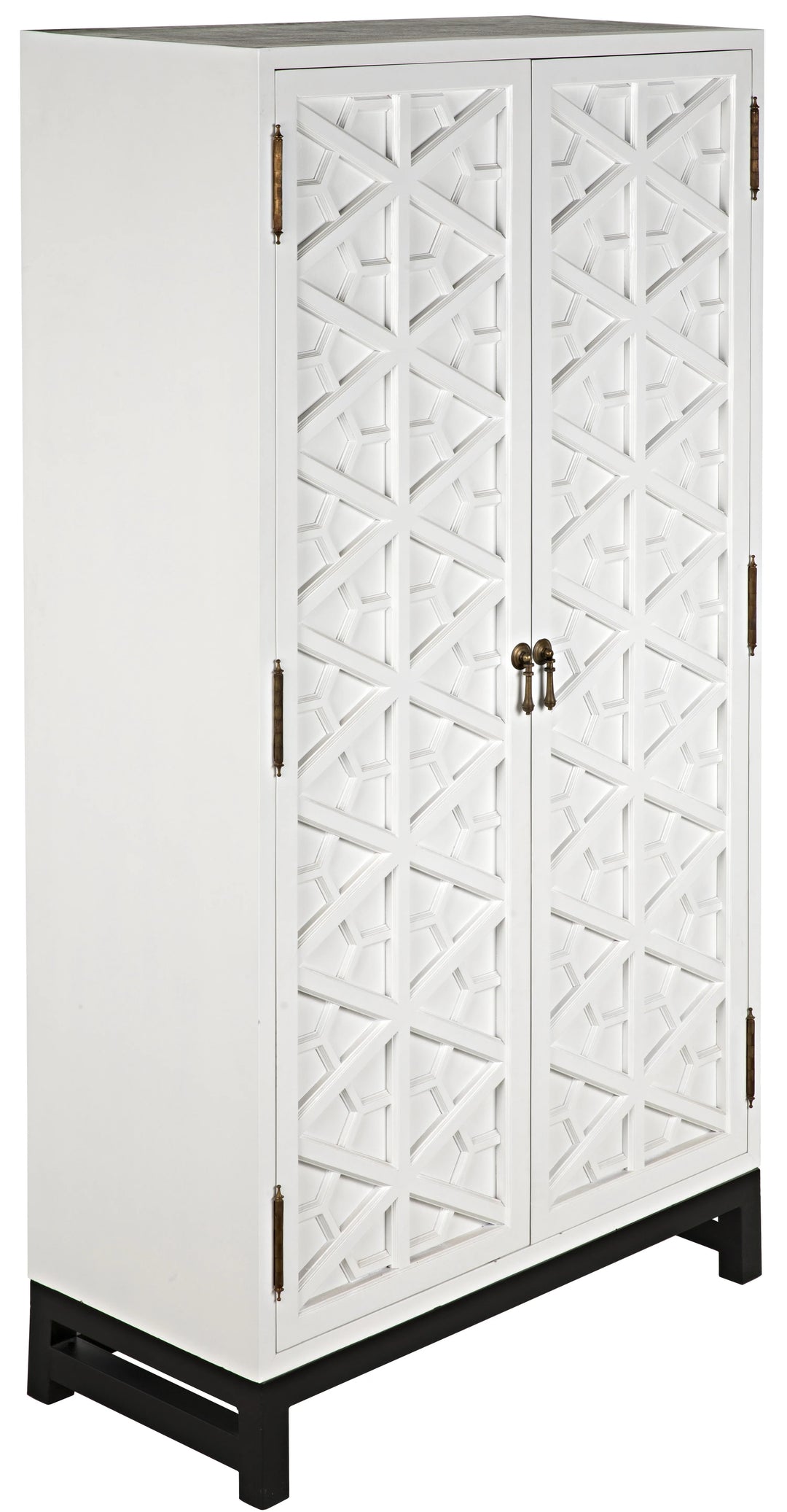 American Home Furniture | Noir - Maharadscha Hutch, Small, Solid White