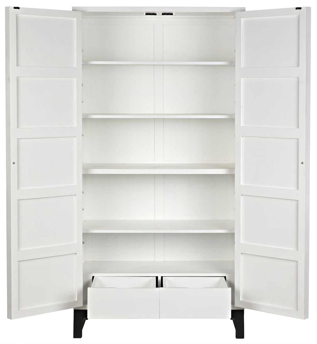 American Home Furniture | Noir - Maharadscha Hutch, Small, Solid White