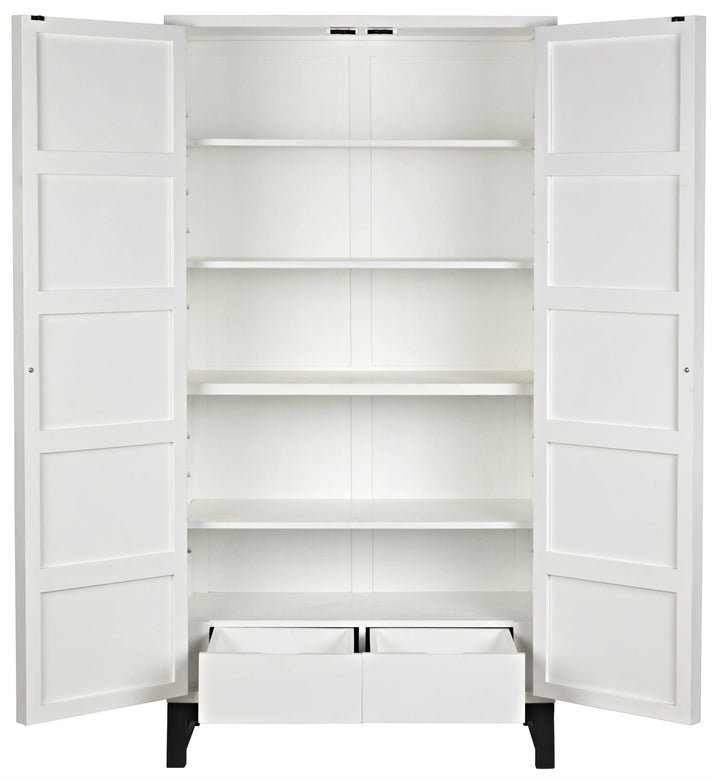 American Home Furniture | Noir - Maharadscha Hutch, Small, Solid White